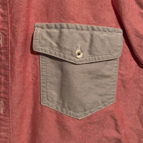 Color Block button down - Picture 3 of 4